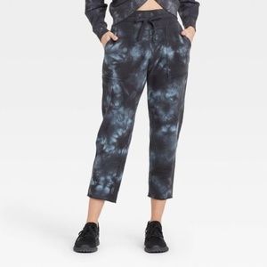 JoyLab Tie Dye Cropped Straight Leg Sweatpants